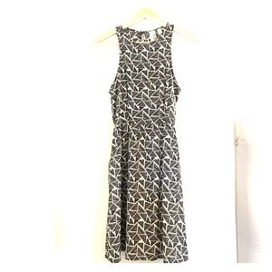 Geo-print sun dress
